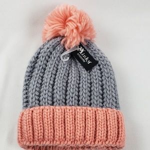 Minky 2tone Pom Beanie